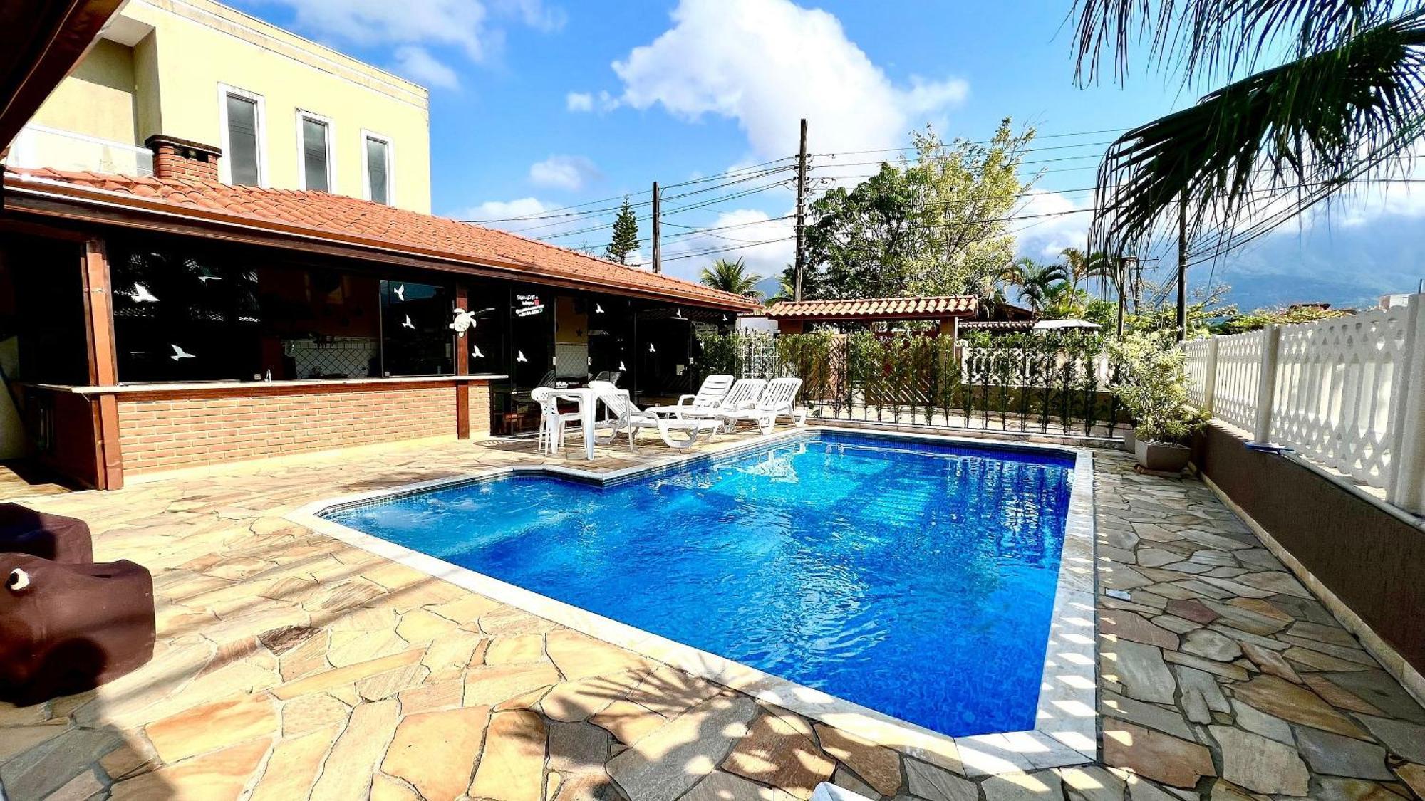 Praia/Piscina Com Hidro /Pebolim/Sinuca E Wi-Fi Caraguatatuba Exterior foto